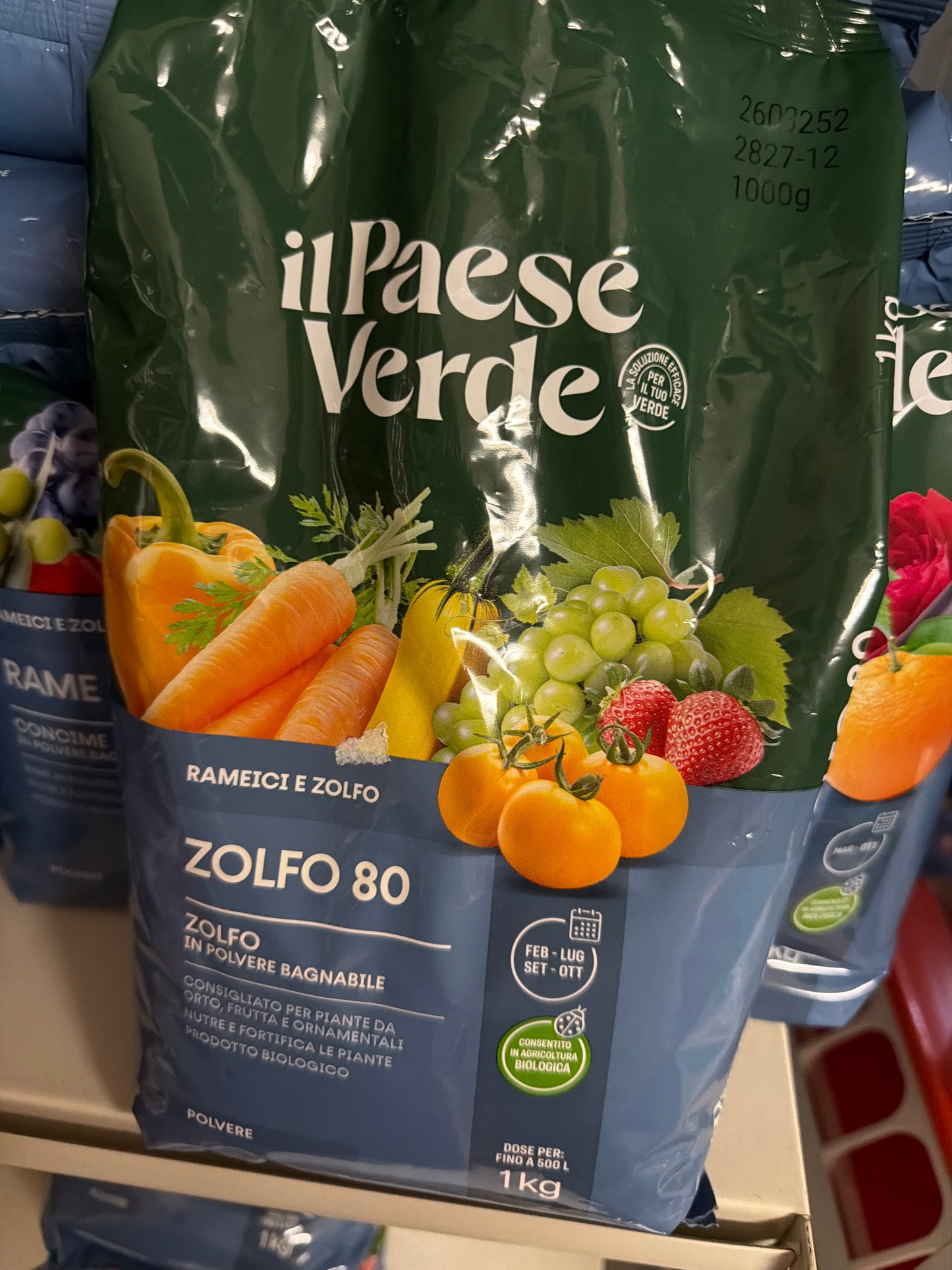 Zolfo in polvere bagnabile