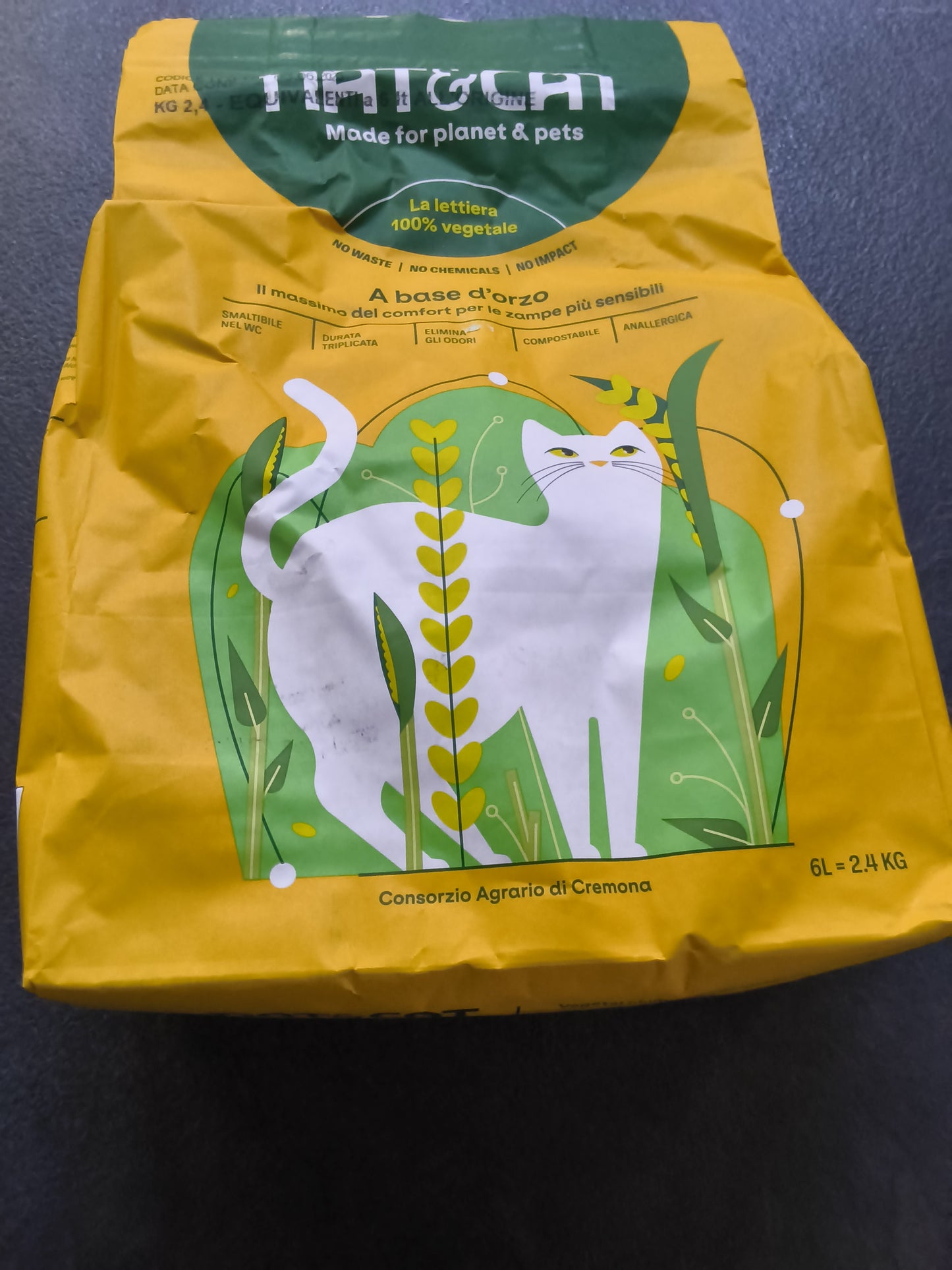 Lettiera gatto vegetale