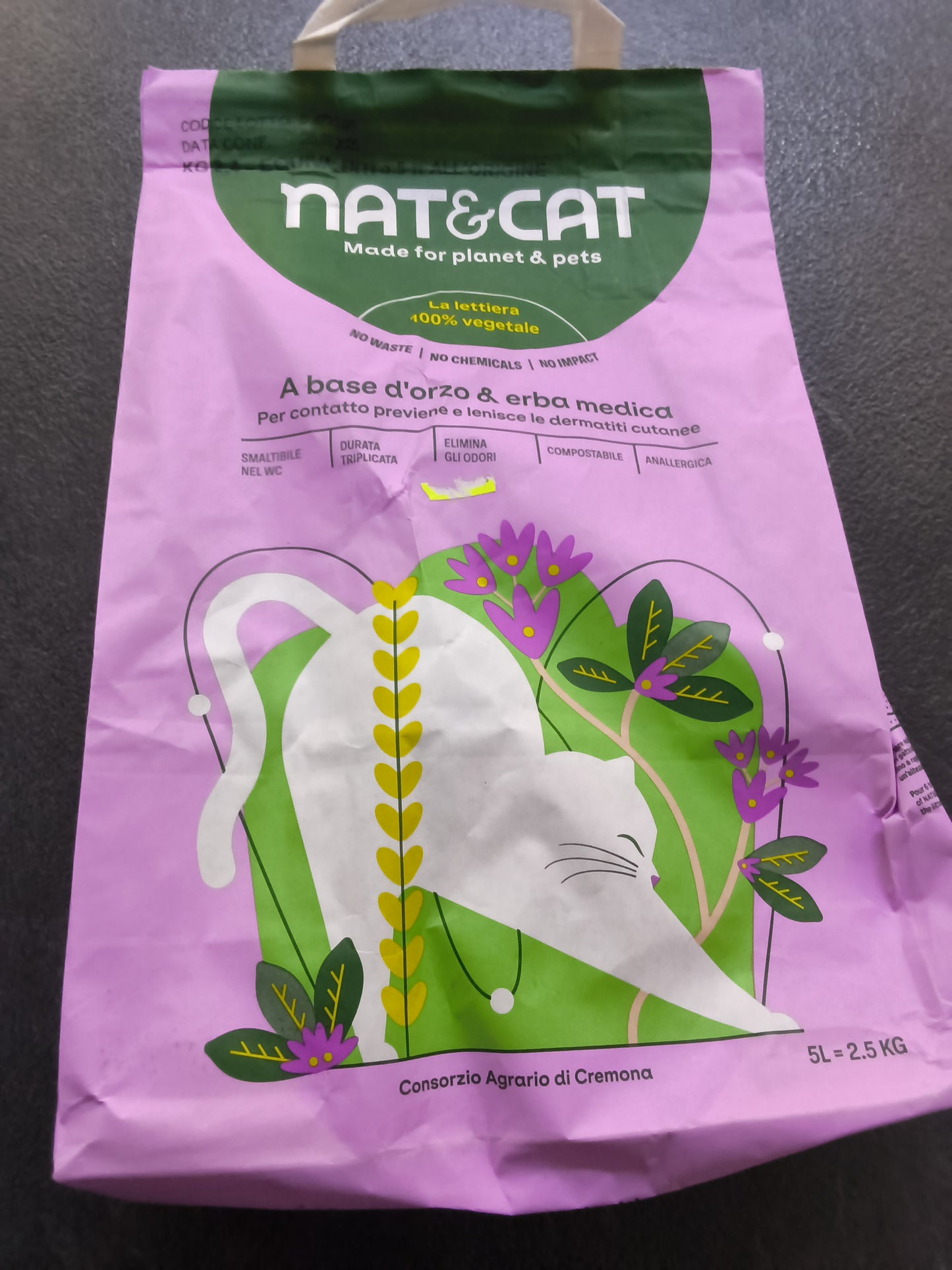 Lettiera gatto vegetale